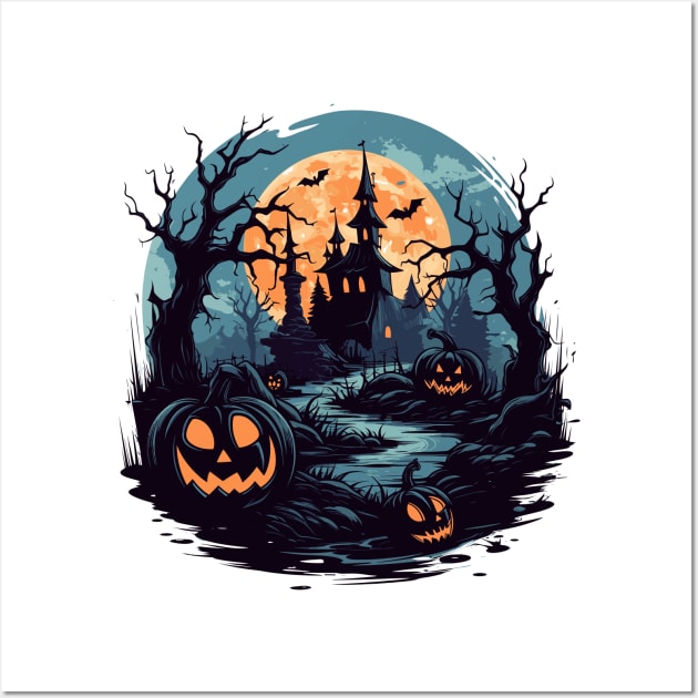 Halloween Wall Art by Chromatic Fusion Studio